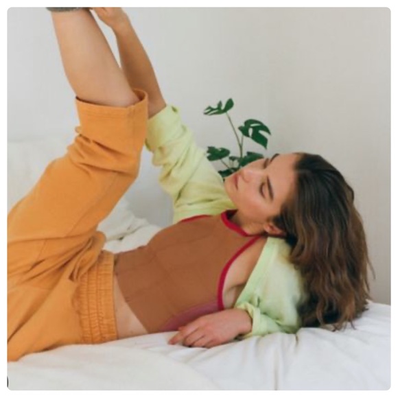 Urban outfitters olive slouchy sweatpant NWT Small Orange - Picture 4 of 8